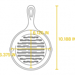 Lodge Cast Iron Grill Pan 6.5