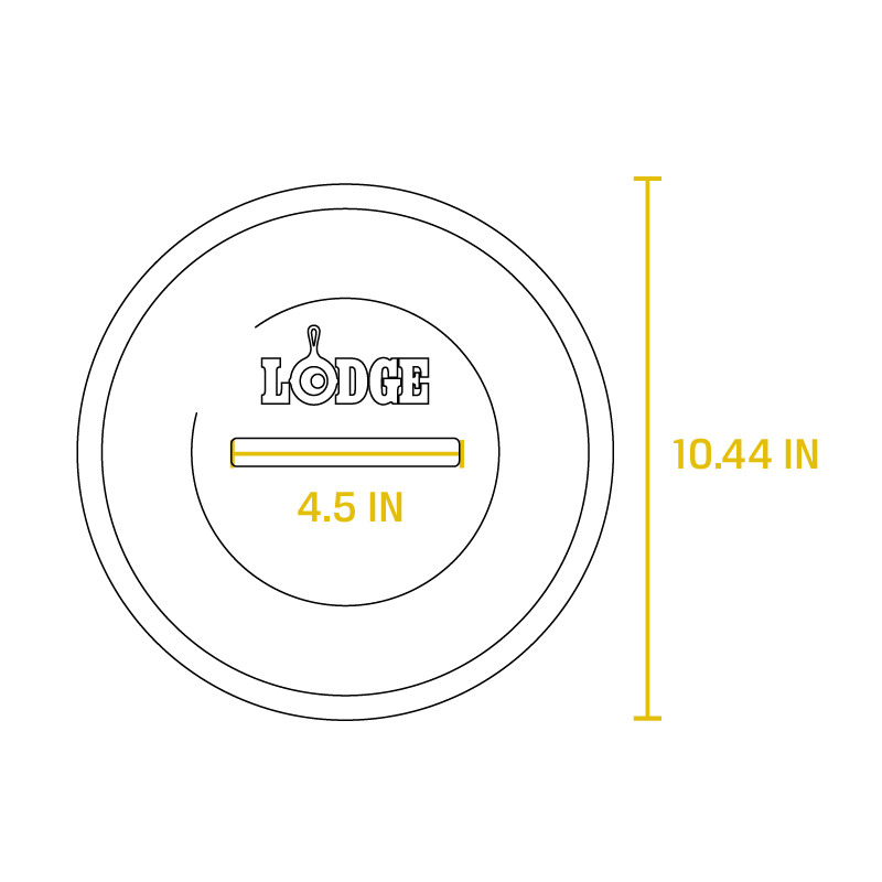 Lodge Cast Iron Lid 10.25" Lids & Domes 3 Lodge Cast Iron Lid 10.25" Lids & Domes