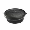 BBQ Accessories Lodge Cast Iron Outdoor Boy Scout Dutch Oven W/ Handle (6 Quart)