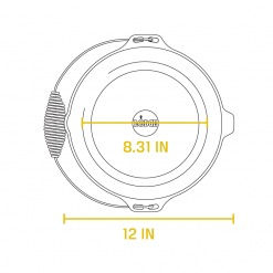 Lodge Cast Iron Outdoor Dutch Oven W/ Bail Handle (9 Quart)