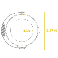 Lodge Cast Iron Outdoor Dutch Oven W/ Bail Handle (9 Quart)