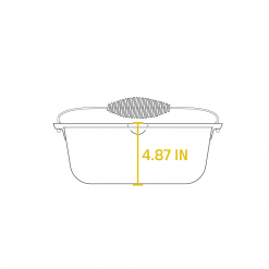Lodge Cast Iron Outdoor Dutch Oven W/ Bail Handle (9 Quart)
