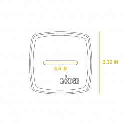 Lodge Cast Iron Panini Press 8.25"