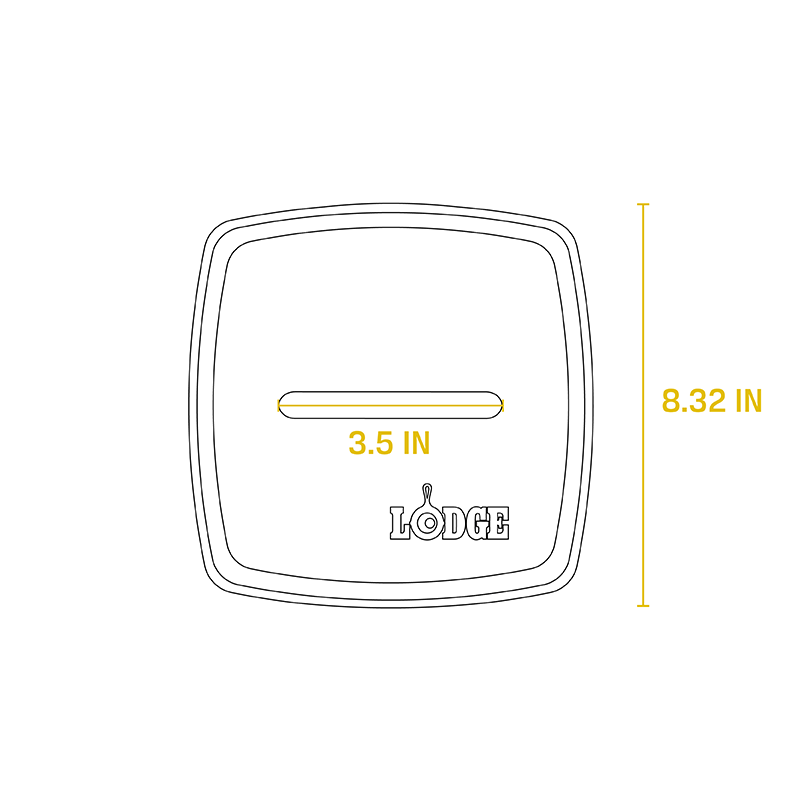 Lodge Cast Iron Panini Press 8.25" 2 Lodge Cast Iron Panini Press 8.25"
