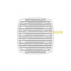 Lodge Cast Iron Panini Press 8.25" 6 Lodge Cast Iron Panini Press 8.25