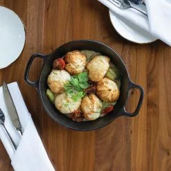 BBQ Accessories Lodge - Cast Iron Round Dual Handle Pan 8"