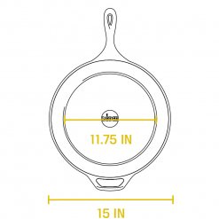 BBQ Accessories Lodge - Cast Iron Skillet 15
