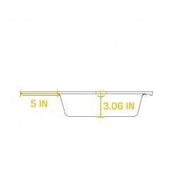 Lodge Deep Skillet Collection - 3 Quart Cast Iron Covered Skillet 10.25