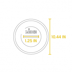 Lodge Deep Skillet Collection - 3 Quart Cast Iron Covered Skillet 10.25