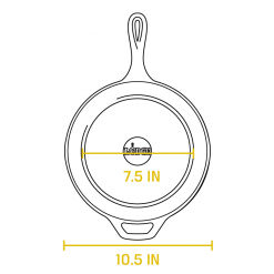 Lodge Deep Skillet Collection - Cast Iron Skillet 10.25