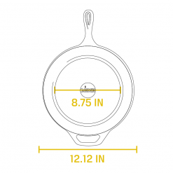 Lodge Deep Skillet Collection - Cast Iron Skillet 12