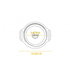 Lodge - Enameled Cast Iron Dutch Oven (6 Quart) BBQ Accessories