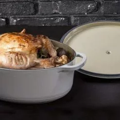 Lodge - Enameled Cast Iron Oval Dutch Oven (7 Quart)