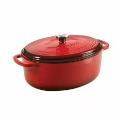 Lodge - Enameled Cast Iron Oval Dutch Oven (7 Quart)