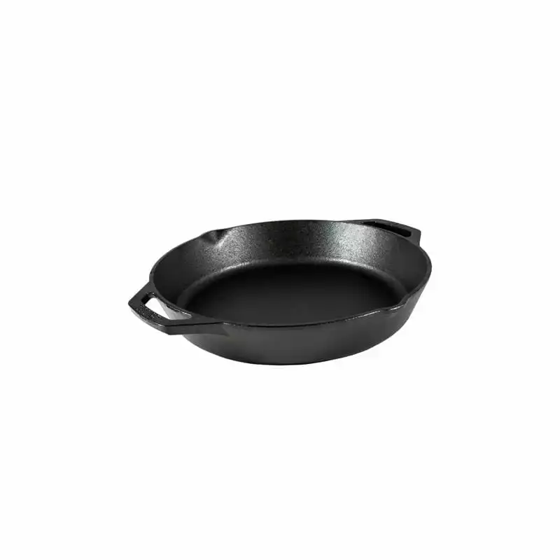 BBQ Accessories Lodge - Round Cast Iron Dual Handle Pan 12" 1 BBQ Accessories Lodge - Round Cast Iron Dual Handle Pan 12"