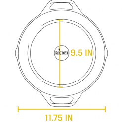 BBQ Accessories Lodge - Round Cast Iron Dual Handle Pan 12" 9 BBQ Accessories Lodge - Round Cast Iron Dual Handle Pan 12