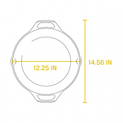 BBQ Accessories Lodge - Round Cast Iron Dual Handle Pan 12" 10 BBQ Accessories Lodge - Round Cast Iron Dual Handle Pan 12