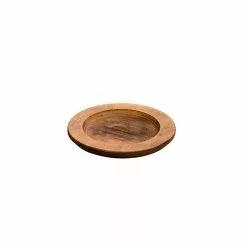 BBQ Accessories Lodge - Round Walnut Wood Underliner 6.5"