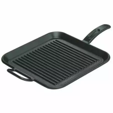 BBQ Accessories Lodge - Square Cast Iron Grill Pan 12" 1 BBQ Accessories Lodge - Square Cast Iron Grill Pan 12"