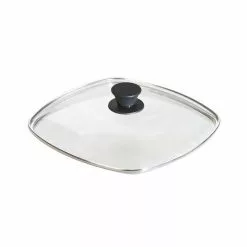 Lodge - Square Tempered Glass Cover 10.5" W/ Phenolic Knob Lids & Domes