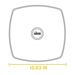 Lodge - Square Tempered Glass Cover 10.5" W/ Phenolic Knob Lids & Domes