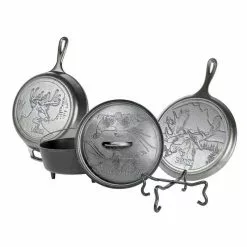 BBQ Accessories Lodge Wildlife Collection - Cast Iron 5 Piece Set