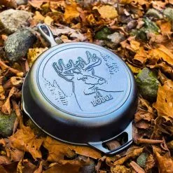 BBQ Accessories Lodge Wildlife Collection - Cast Iron Skillet 10.25" W/ Deer Scene