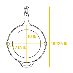 BBQ Accessories Lodge Wildlife Collection - Cast Iron Skillet 10.25