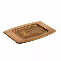BBQ Accessories Lodge - Wood Walnut Stain Rectangular Underliner