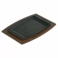 BBQ Accessories Lodge - Wood Walnut Stain Rectangular Underliner