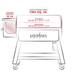 Louisiana Grills 1200 Black Label Series Grill With WIFI Control
