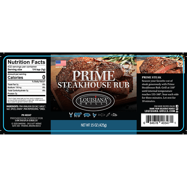 Louisiana Grills Prime Steakhouse Rub Sauces & Rubs 2 Louisiana Grills Prime Steakhouse Rub Sauces & Rubs