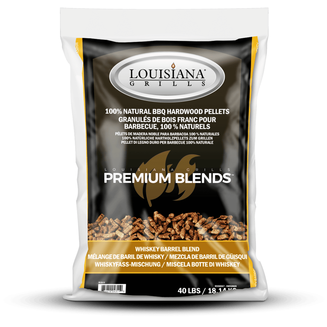 Louisiana Grills Whiskey Barrel Blend Wood Pellets (40lbs) 1 Louisiana Grills Whiskey Barrel Blend Wood Pellets (40lbs)