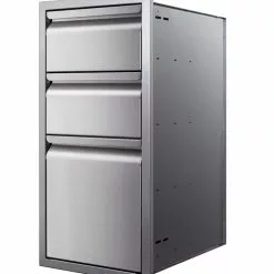Memphis Three Drawer Stack 15" VGC15DB3 Outdoor Kitchen Cabinets & Storage