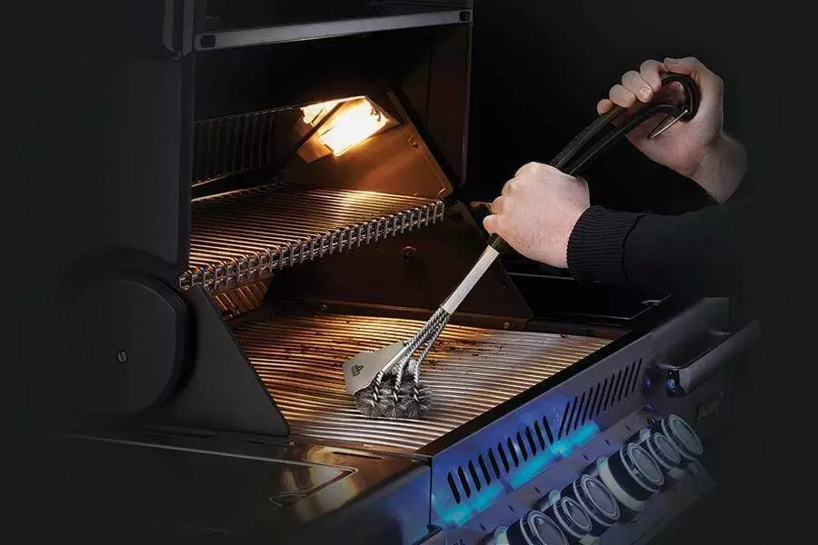 Napoleon 62057 Stainless Steel Bristle Triple-Row Grill Brush 2 Napoleon 62057 Stainless Steel Bristle Triple-Row Grill Brush