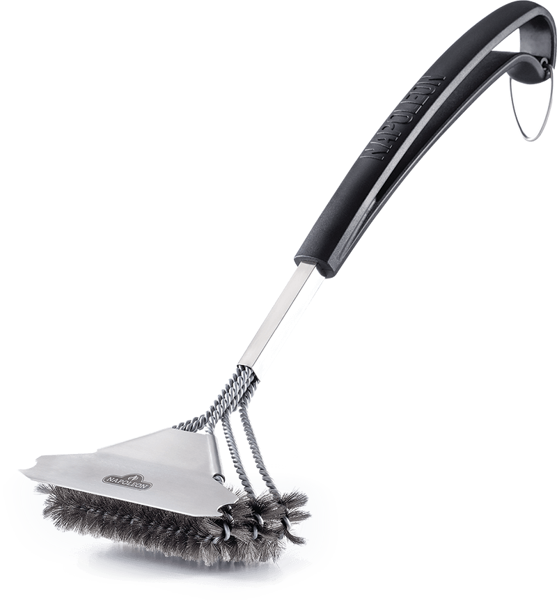 Napoleon 62057 Stainless Steel Bristle Triple-Row Grill Brush 1 Napoleon 62057 Stainless Steel Bristle Triple-Row Grill Brush