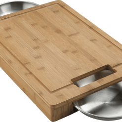BBQ Accessories Napoleon 70012 PRO Cutting Board With Stainless Steel Bowls