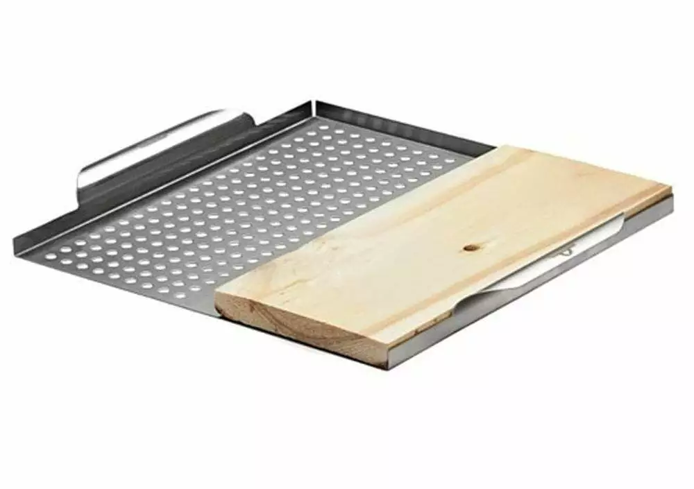 BBQ Accessories Napoleon 70026 Stainless Steel Multi-Functional Topper With Cedar Plank 1 BBQ Accessories Napoleon 70026 Stainless Steel Multi-Functional Topper With Cedar Plank