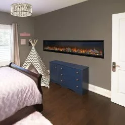 Napoleon Alluravision 74" Deep Wall Mount Electric Fireplace NEFL74CHD-1