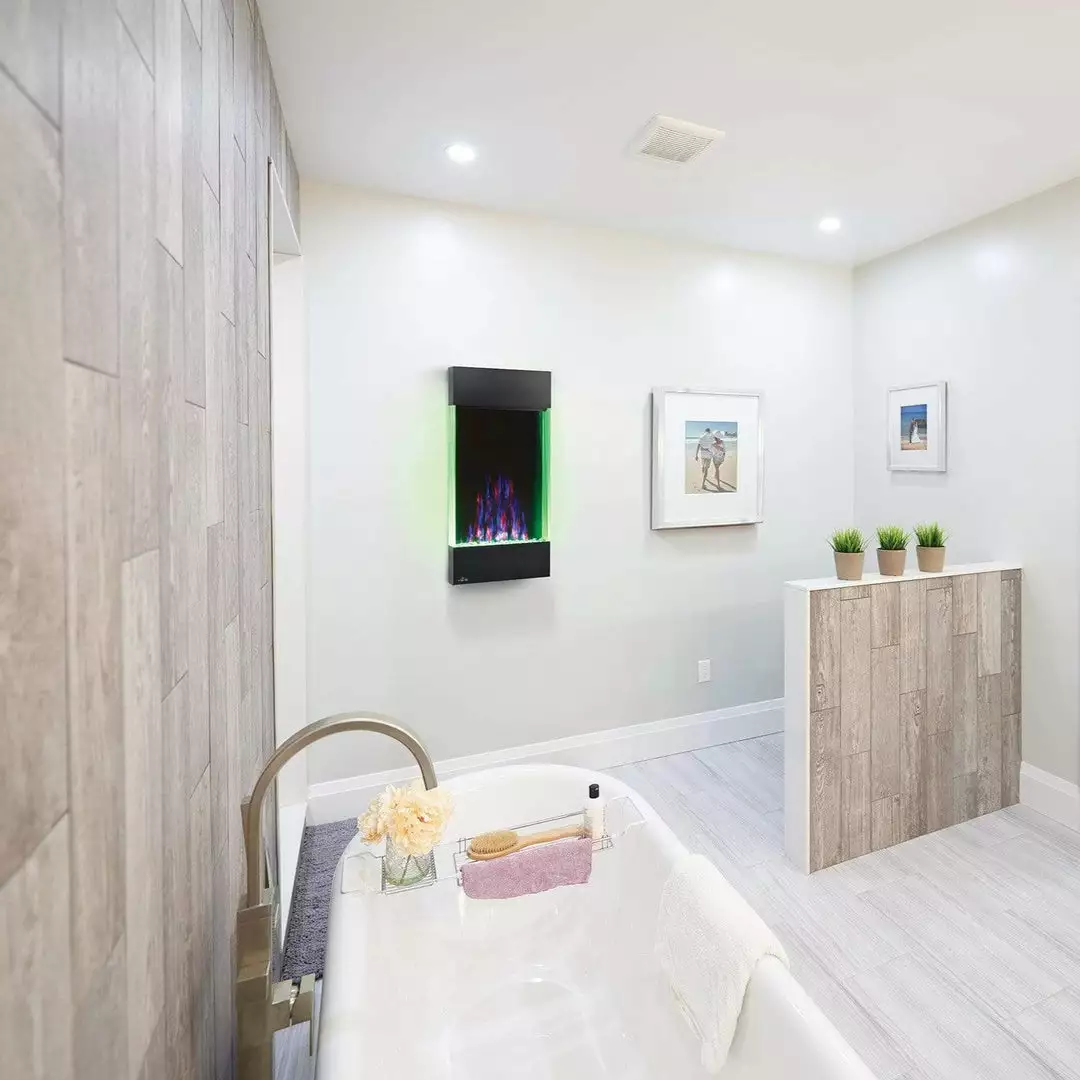 Napoleon Allure Vertical 32" Wall Mount Electric Fireplace NEFVC32H 1 Napoleon Allure Vertical 32" Wall Mount Electric Fireplace NEFVC32H