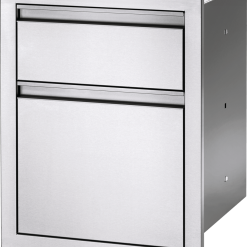 Outdoor Kitchen Cabinets & Storage Napoleon Built-In 18" X 24" Double Drawer: Large And Standard BI-1824-2DR