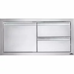 Napoleon Built-In 36" X 16" Single Door And Double Drawer Cabinet BI-3616-1D2DR