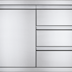 Outdoor Kitchen Cabinets & Storage Napoleon Built-In 36" X 24" Single Door & Triple Drawer Combo BI-3624-1D3DR