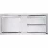 Napoleon Built-In 42" X 16" Single Door And Double Drawer Cabinet BI-4216-1D2DR