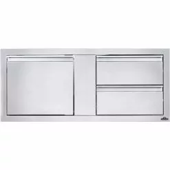 Napoleon Built-In 42" X 16" Single Door And Double Drawer Cabinet BI-4216-1D2DR