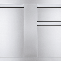 Outdoor Kitchen Cabinets & Storage Napoleon Built-In 42"X 24" Large Door & Waste Bin Drawer & Paper Towel Holder BI-4224-1D1W