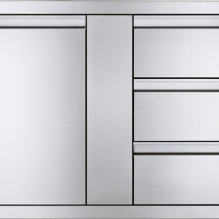 Napoleon Built-In 42" X 24" Large Single Door & Triple Drawer Combo BI-4224-1D3DR Outdoor Kitchen Cabinets & Storage