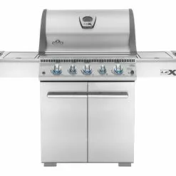 BBQs & Smokers Napoleon LEX 485 Natural Gas BBQ With Infrared Rear Burner And Infrared Side Burner
