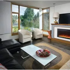 Napoleon Purview 50-Inch Wall-Hanging Electric Fireplace, Black NEFL50HI