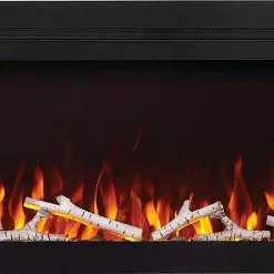 Napoleon Purview 50-Inch Wall-Hanging Electric Fireplace, Black NEFL50HI